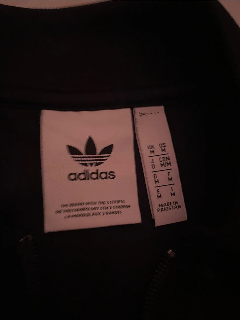 Vintage Adidas Originals Black & White Three-Stripe Track Jacket